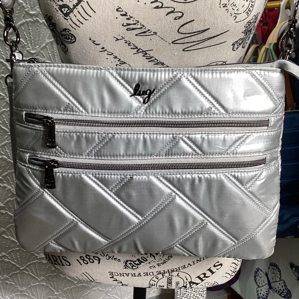 Lug Silver Crossbody Bag